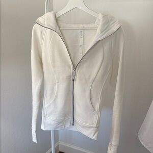 Lululemon Athletica White Zip-Up Hoodie